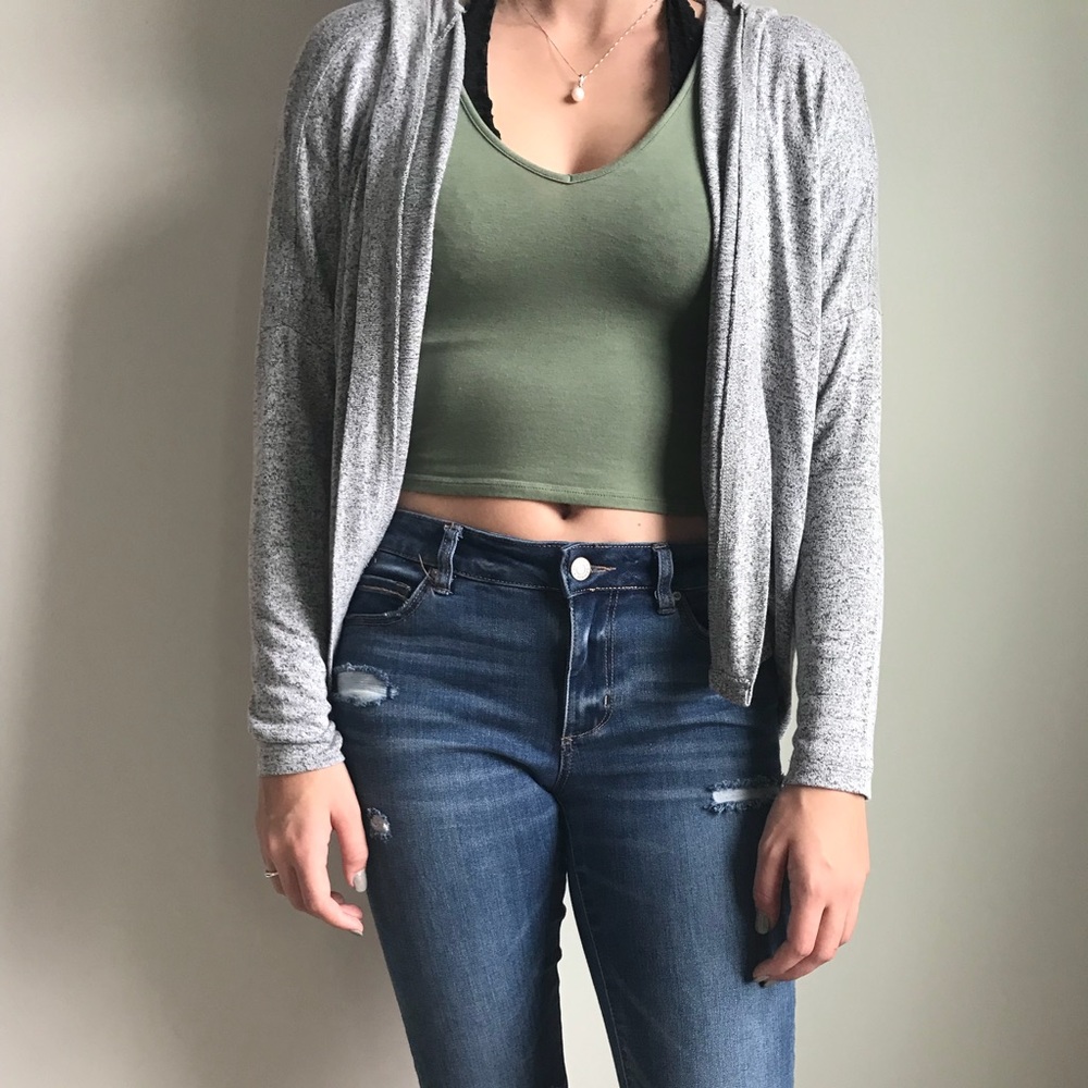 Gray Cardigan